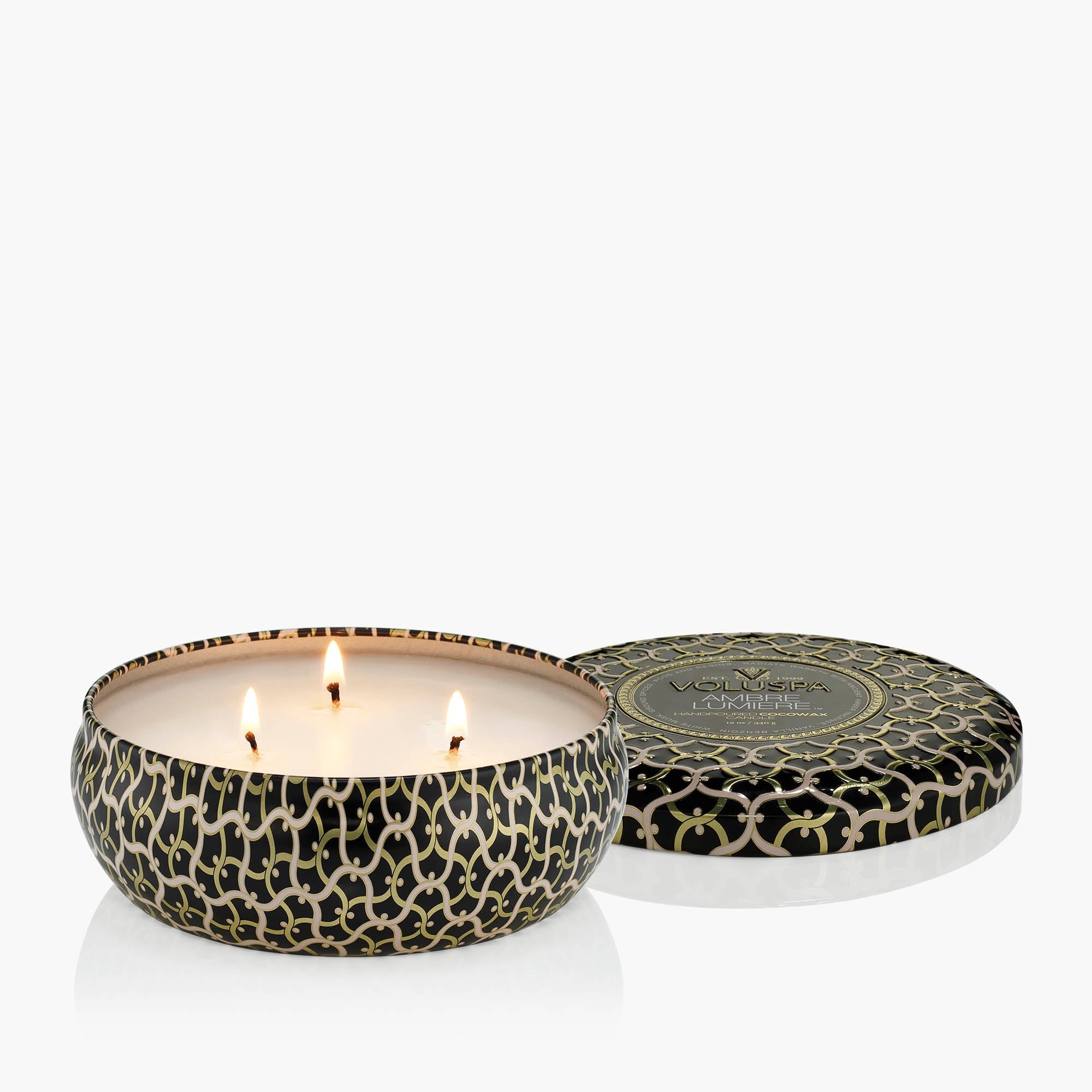 Ambre Lumiere - 3 Wick Tin Candle - Image 3