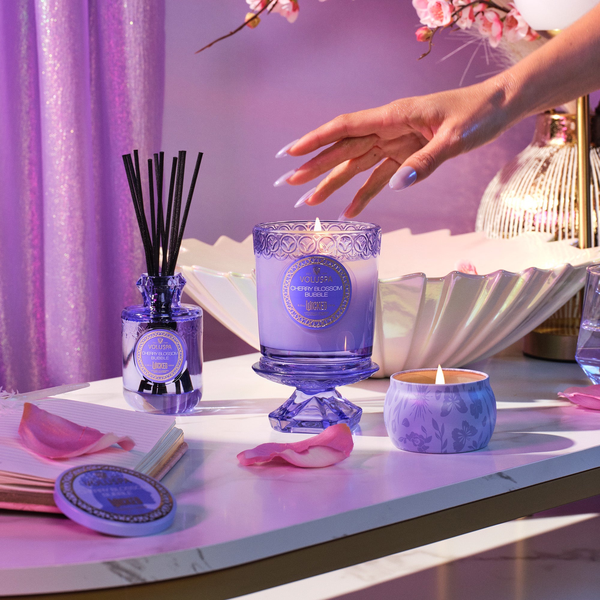 Cherry Blossom Bubble - Mini Tin Candle - Image 3