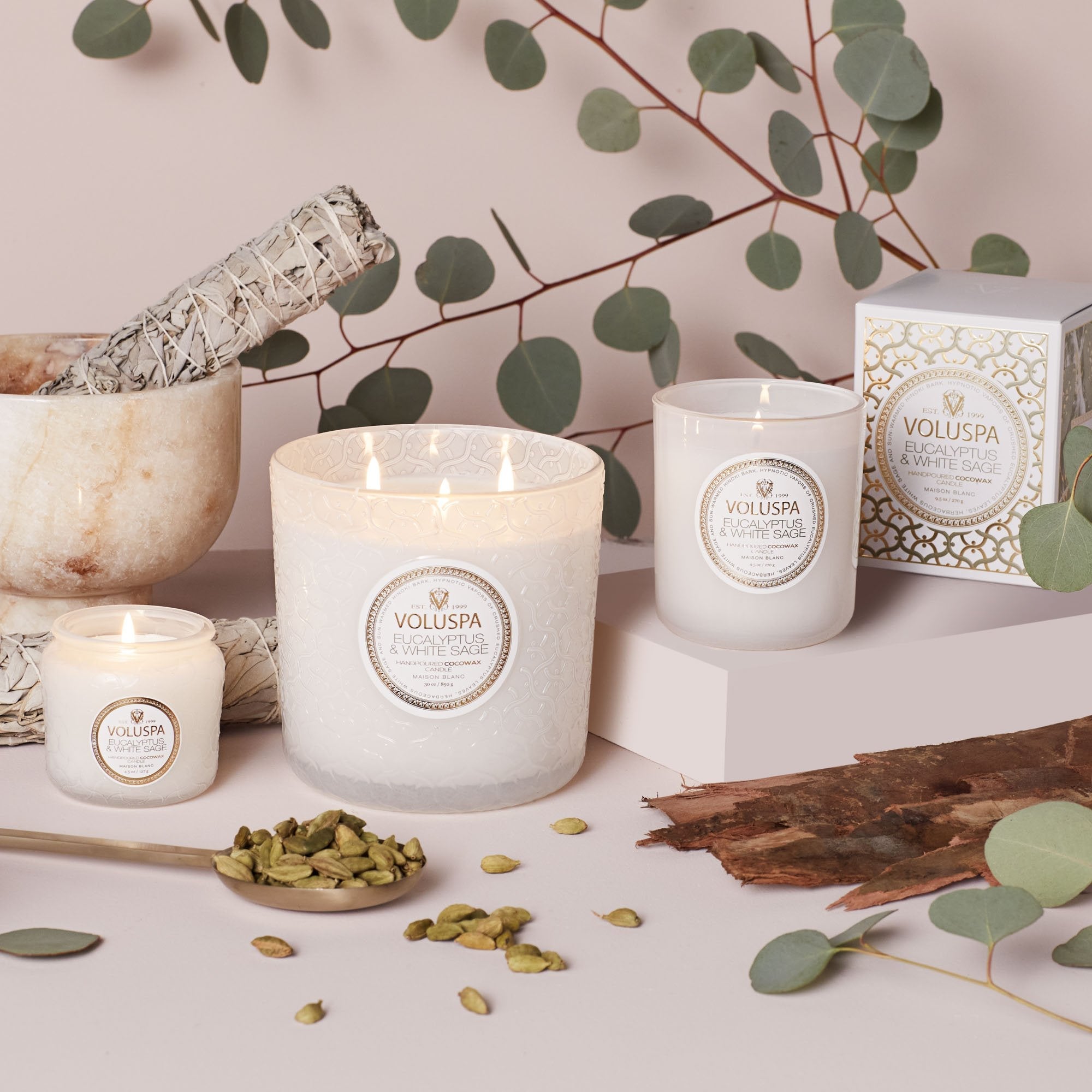 Eucalyptus & White Sage - Luxe Candle - Image 3