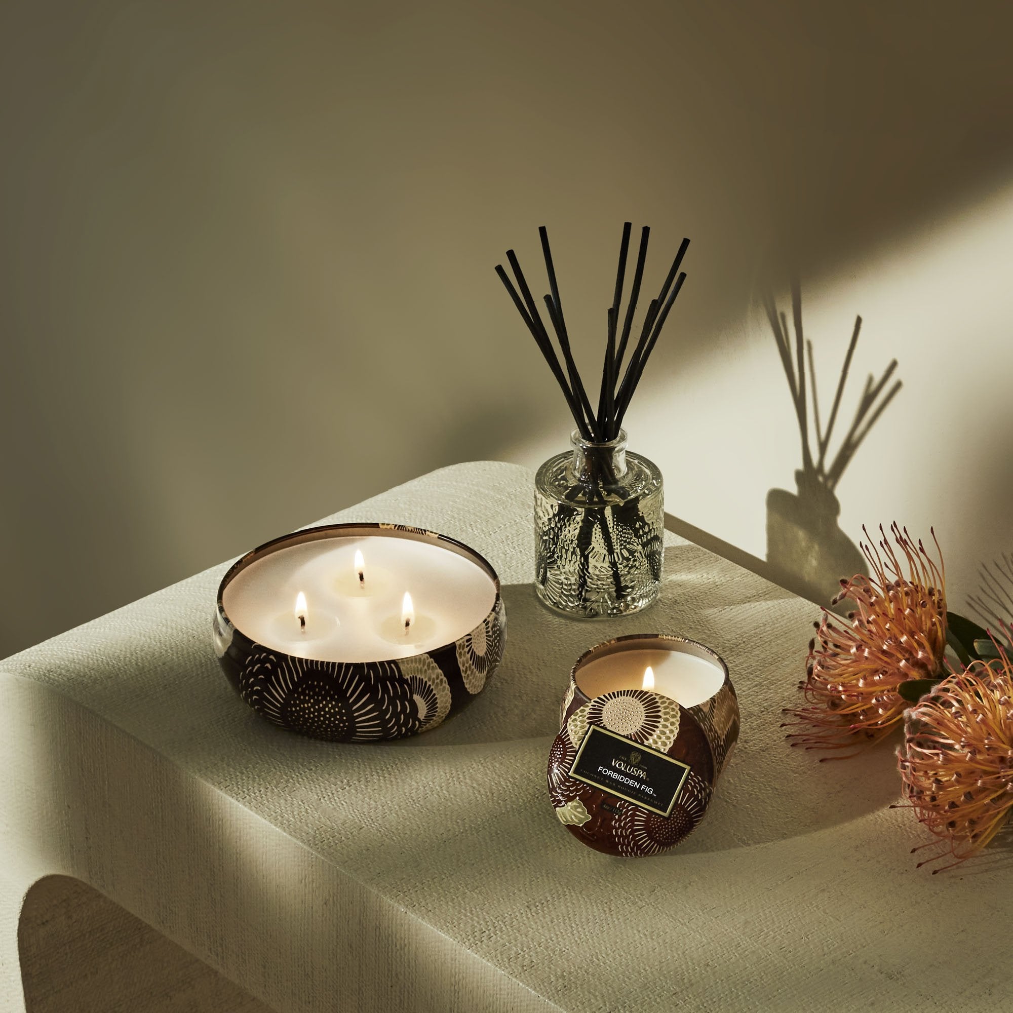 Forbidden Fig - 3 Wick Tin Candle - Image 2