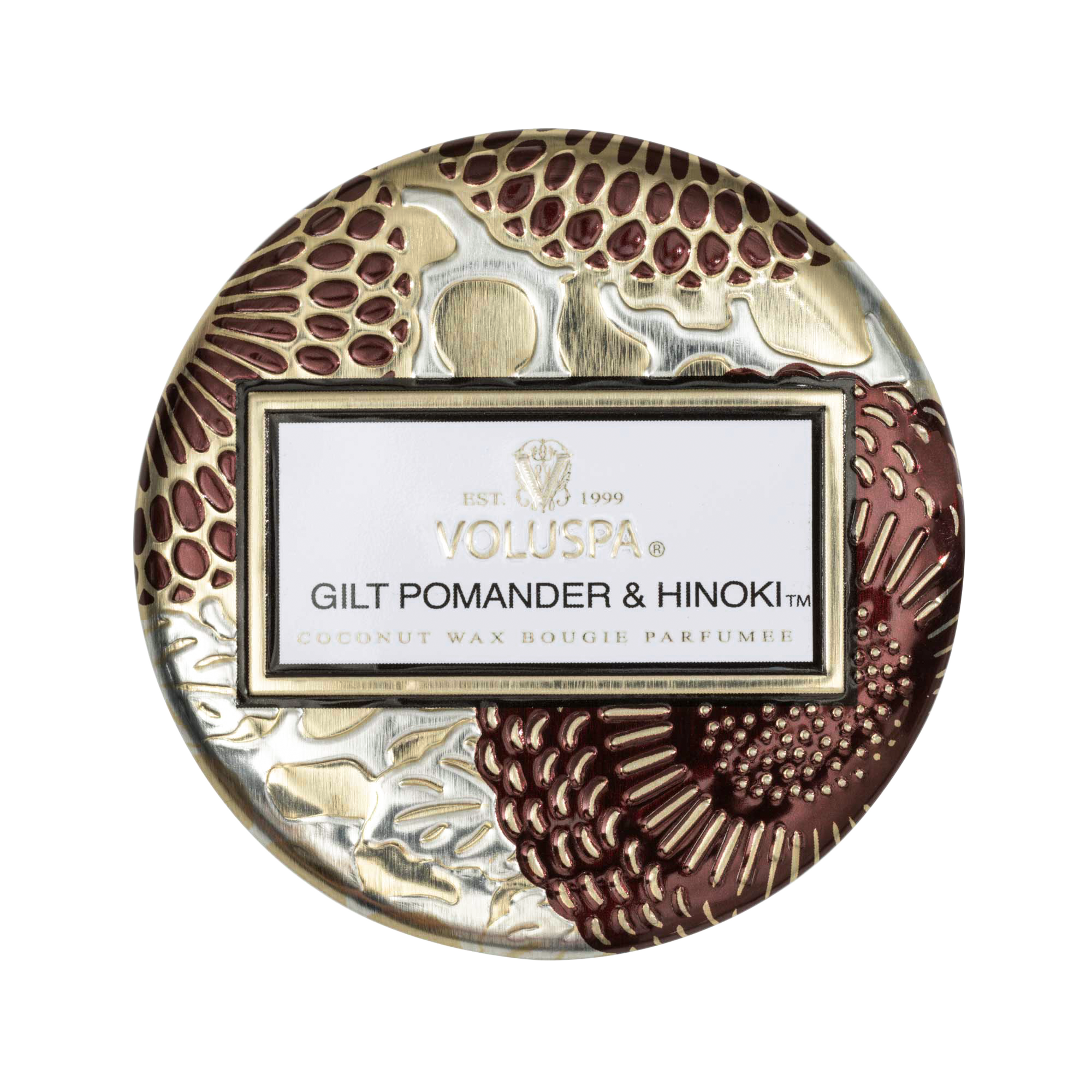 Gilt Pomander & Hinoki - Tiny Tin