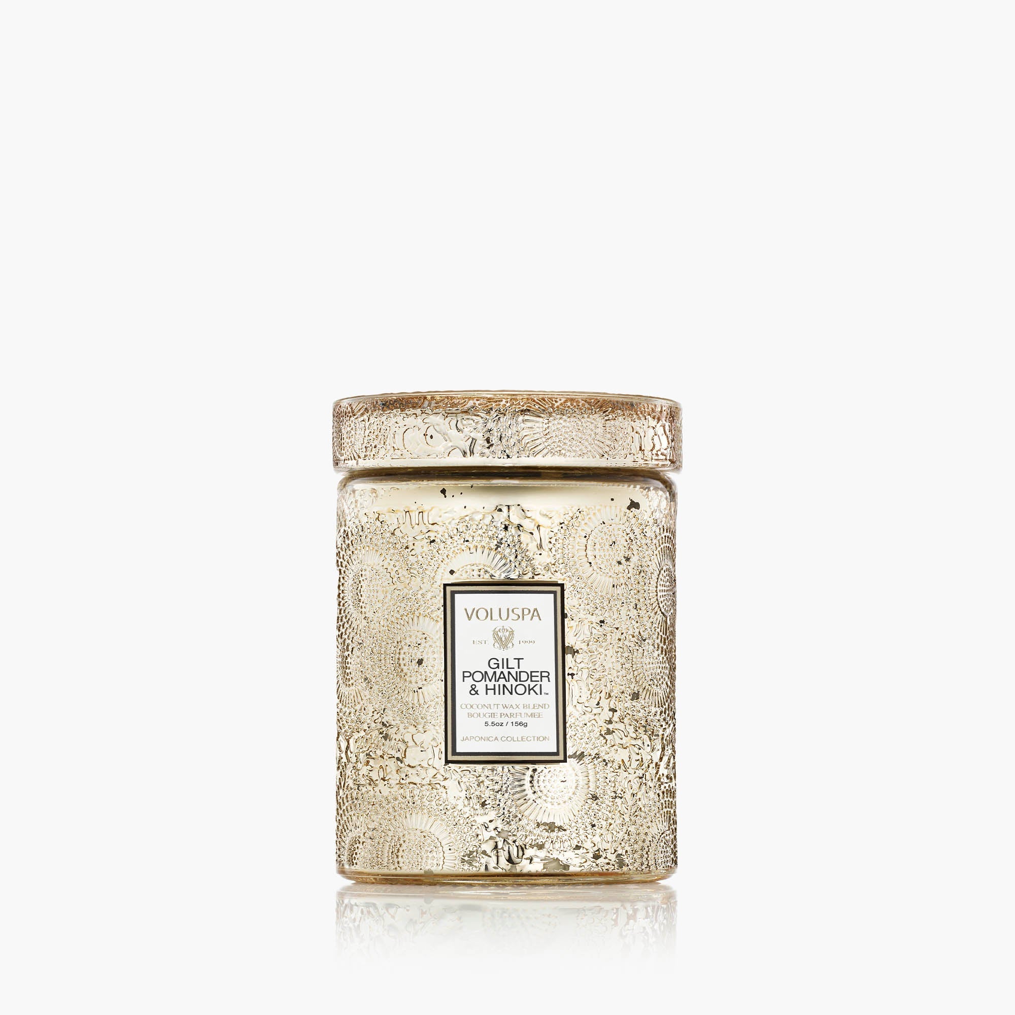 Gilt Pomander & Hinoki - Small Jar Candle