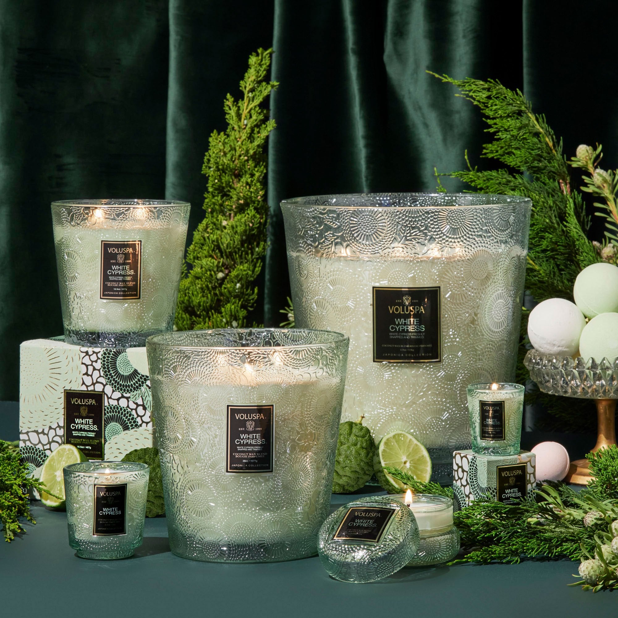 White Cypress - 3 Wick Hearth Candle - Image 2