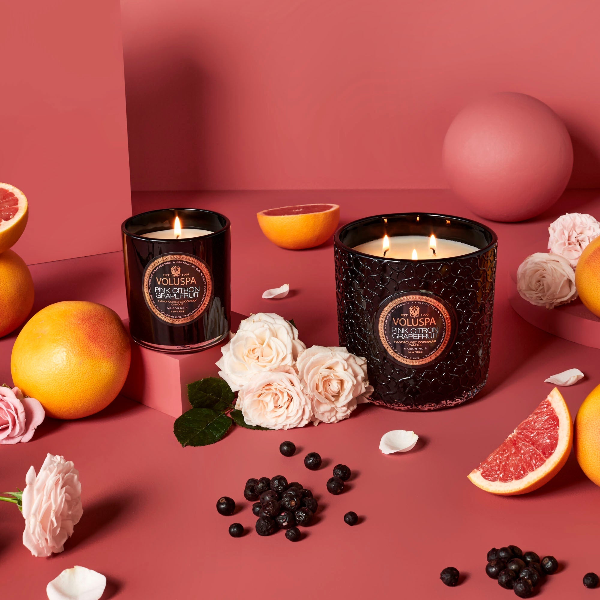 Pink Citron Grapefruit - Luxe Candle - Image 2