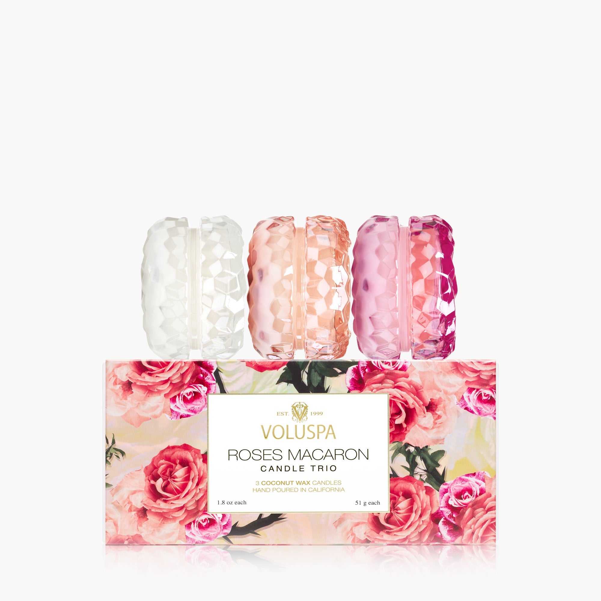 Roses Collection - Macaron Candle Trio Gift Set