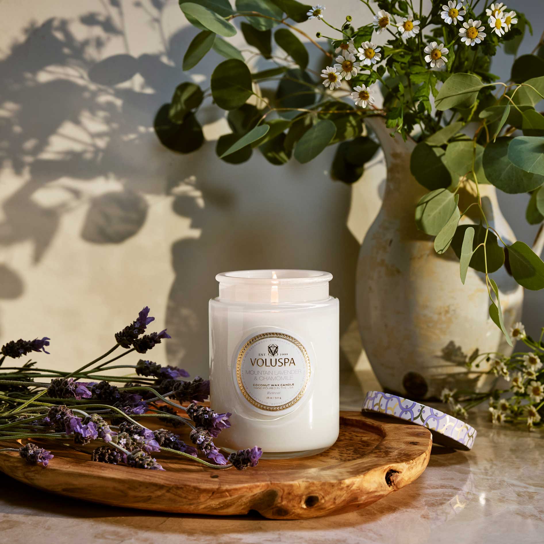 Mountain Lavender & Chamomile - Large Jar Candle - Image 3
